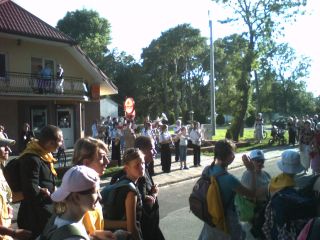 A w Zakrzewie, tradycyjnie już, wita nas orkiestra :-)